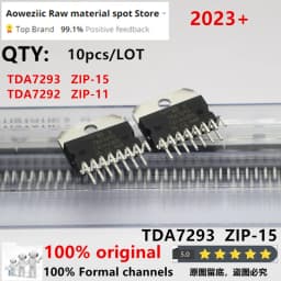 Aoweziic 2023+ 100% New Imported Original TDA7292 ZIP-11 TDA7293 TDA7293V ZIP-15 Linear Audio Aamplifier Chip