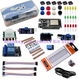 ESP32 Module Kit Starter ESP-32S WIFI Development Board with Relay Display Sensor - Ideal for Electronics Projects