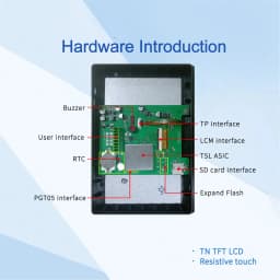 DWIN 7" HMI Intelligent Display TN 800x480 LCD Module Screen Resistive Touch Panel With Shell For Arduino DMG80480C070_15WTR