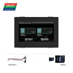 DWIN 7" HMI Intelligent Display TN 800x480 LCD Module Screen Resistive Touch Panel With Shell For Arduino DMG80480C070_15WTR