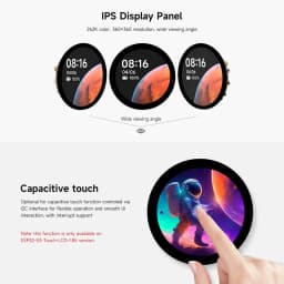 Waveshare ESP32-S3 1.85 inch IPS TFT Round LCD Display Development Board 360x360 Support WiFi Bluetooth for LVGL GUI/HMI/Arduino
