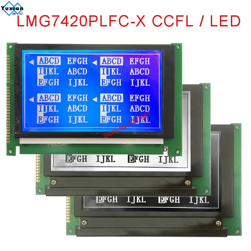 LMG7420PLFC-X  240*128   LCD Display Module  LED CCFL SP14N02L6ALCZ  LMG7410PLFC LMG7400PLFC Compatable New