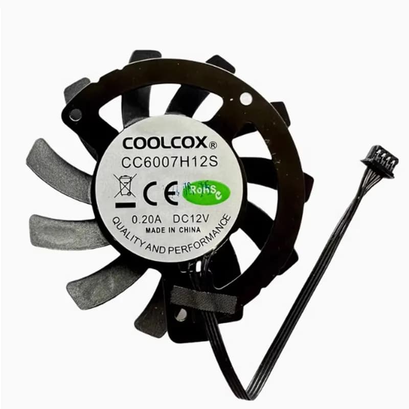 COOLCOX CC6007H12S DC12V 0.20A Mechanical Revolution Unbounded S-2331 mini host cooling fan