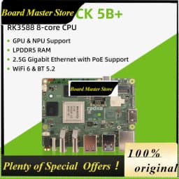 BoMaSRadxa Rock 5b+ Rock 5b Plus Rk3588 8-core Cpu, Gpu & Npu Support, 8k , Lpddr5 Ram And Wifi 6 Single Board Computer