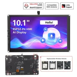 CrowPanel Advanced 10.1inch ESP32-P4 HMI AI Display 1024x600 IPS Touch Screen WiFi 6 Compatible with Arduino/LVGL/Micropython