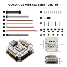Flywoo GOKU F722 PRO V2 55A 32-bit 128K FPV Racing Drone Mini 8-Channel