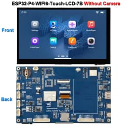 Waveshare ESP32-P4 WIFI6 7inch IPS 1024x600 Touchscreen Display Development Board on ESP32-C6 with OV5647 Camera for DeepSeek
