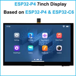 Waveshare ESP32-P4 WIFI6 7inch IPS 1024x600 Touchscreen Display Development Board on ESP32-C6 with OV5647 Camera for DeepSeek