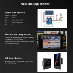 NEXTION NX3224K028 2.8" Resistive HMI Touch Display Screen Enhanced Series UASRT TFT LCD Module Compatible with Arduino