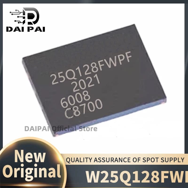 (10Pcs/Lot) 100% New original W25Q128FWPIF 25Q128FWPF QFN8 Chipset