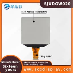 Customized Anti Glare Motorcycle Monochrome Segment Screen SJXDGW020 FSTN Positive Anti Glare Pen Segment Car LCD Display Screen