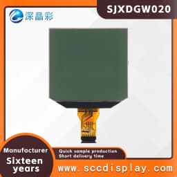 Customized Anti Glare Motorcycle Monochrome Segment Screen SJXDGW020 FSTN Positive Anti Glare Pen Segment Car LCD Display Screen