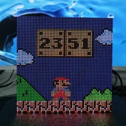 ESP32 WiFi Automatic Calibration Steam Punk Pixel Clock Esports Room Desktop Gift
