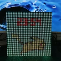 ESP32 WiFi Automatic Calibration Steam Punk Pixel Clock Esports Room Desktop Gift