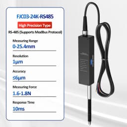 FUWEI FJC03 RS485 High-Resolution Grating Micrometer for Industrial Applications 1μm High-Precision Contact Displacement Sensor