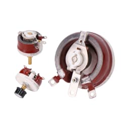 Power Rheostat Rotary Variable Wirewound Resistor Bc1-25W50W100W150W Brown Disc-Shaped Adjustable Resistor Sliding Rheostat 50Ohm 800Ohm 4.7Kohm Max 5K Ohm