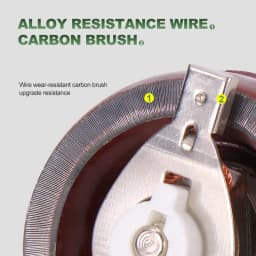 Power Rheostat Rotary Variable Wirewound Resistor Bc1-25W50W100W150W Brown Disc-Shaped Adjustable Resistor Sliding Rheostat 50Ohm 800Ohm 4.7Kohm Max 5K Ohm
