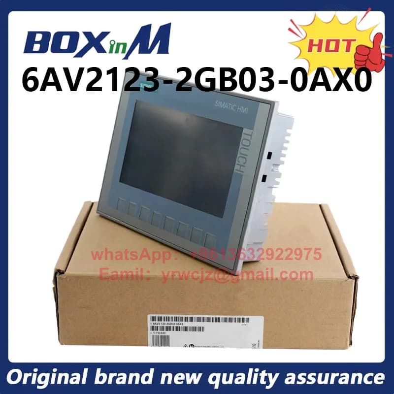 Brand New Original Siemens 6AV2123-2GB03-0AX0 SIMATIC HMI KTP700 Basic PN Basic 7-inch TFT Touch Screen