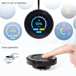 CrowPanel 2.1-inch ESP32 HMI Rotary Display 480*480 IPS Round Touch Knob Screen with UART I2C FPC Interface 2.4G WiFi Support
