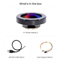 CrowPanel 2.1-inch ESP32 HMI Rotary Display 480*480 IPS Round Touch Knob Screen with UART I2C FPC Interface 2.4G WiFi Support