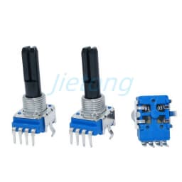 100pcs Flx6 Ddj400 Pioneer DJ With Click Center Midpoint Mixer Potentiometer RK11 4Pins B103 B10K Half Shaft Length 23MM