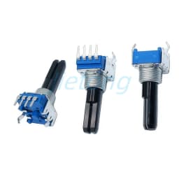 100pcs Flx6 Ddj400 Pioneer DJ With Click Center Midpoint Mixer Potentiometer RK11 4Pins B103 B10K Half Shaft Length 23MM