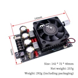 ZK-3002 TPA3255 Bluetooth 5.3 Digital Amplifier Board 300W×2 Dual Channel Audio Power Amp Module