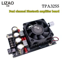 ZK-3002 TPA3255 Bluetooth 5.3 Digital Amplifier Board 300W×2 Dual Channel Audio Power Amp Module