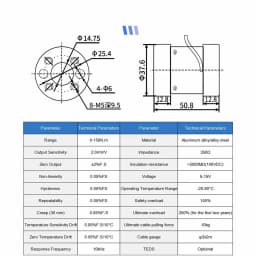 2.0mV/V Static Torque Sensor 0-50/100/150N.m Aluminum/Alloy Steel Torque Gauge for Industrial Torque Monitoring