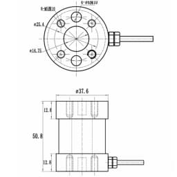 2.0mV/V Static Torque Sensor 0-50/100/150N.m Aluminum/Alloy Steel Torque Gauge for Industrial Torque Monitoring
