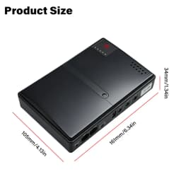 Emergency UPS 5V-24V Adjustable DC Output 0.6A-2A Charger Without 18650 Batteries Desgin for Router CCTV EU Plug AC85-265V Input