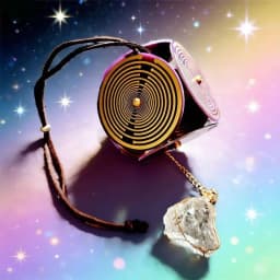 MWO Multi-Dimensional Polarizing Disk Pendant for Yoga Meditation Space Energy Protection Jewelry Accessory