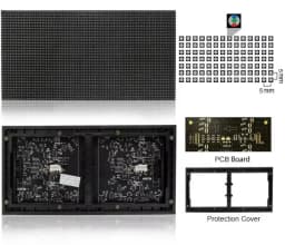 P4 LED Screen Panel Module Free Shipping Indoor 320 X 160mm Full Color SMD2121 80 X 40 Pixels 20 Scan LED Display Module