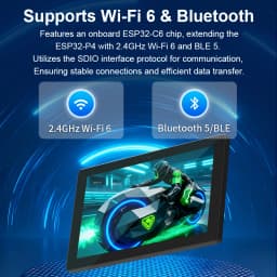 7-inch IPS touch screen development board (ESP32-P4/C6), supporting shell and camera