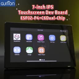 7-inch IPS touch screen development board (ESP32-P4/C6), supporting shell and camera
