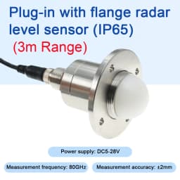 Ultrasonic Level Sensor 80GHz Radar Level Gauge Non-Contact Distance Measurement 3M 7M 12M RS485 4-20mA Output DC 5-28V
