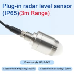 Ultrasonic Level Sensor 80GHz Radar Level Gauge Non-Contact Distance Measurement 3M 7M 12M RS485 4-20mA Output DC 5-28V