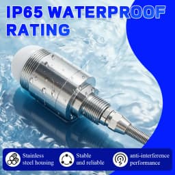 Ultrasonic Level Sensor 80GHz Radar Level Gauge Non-Contact Distance Measurement 3M 7M 12M RS485 4-20mA Output DC 5-28V
