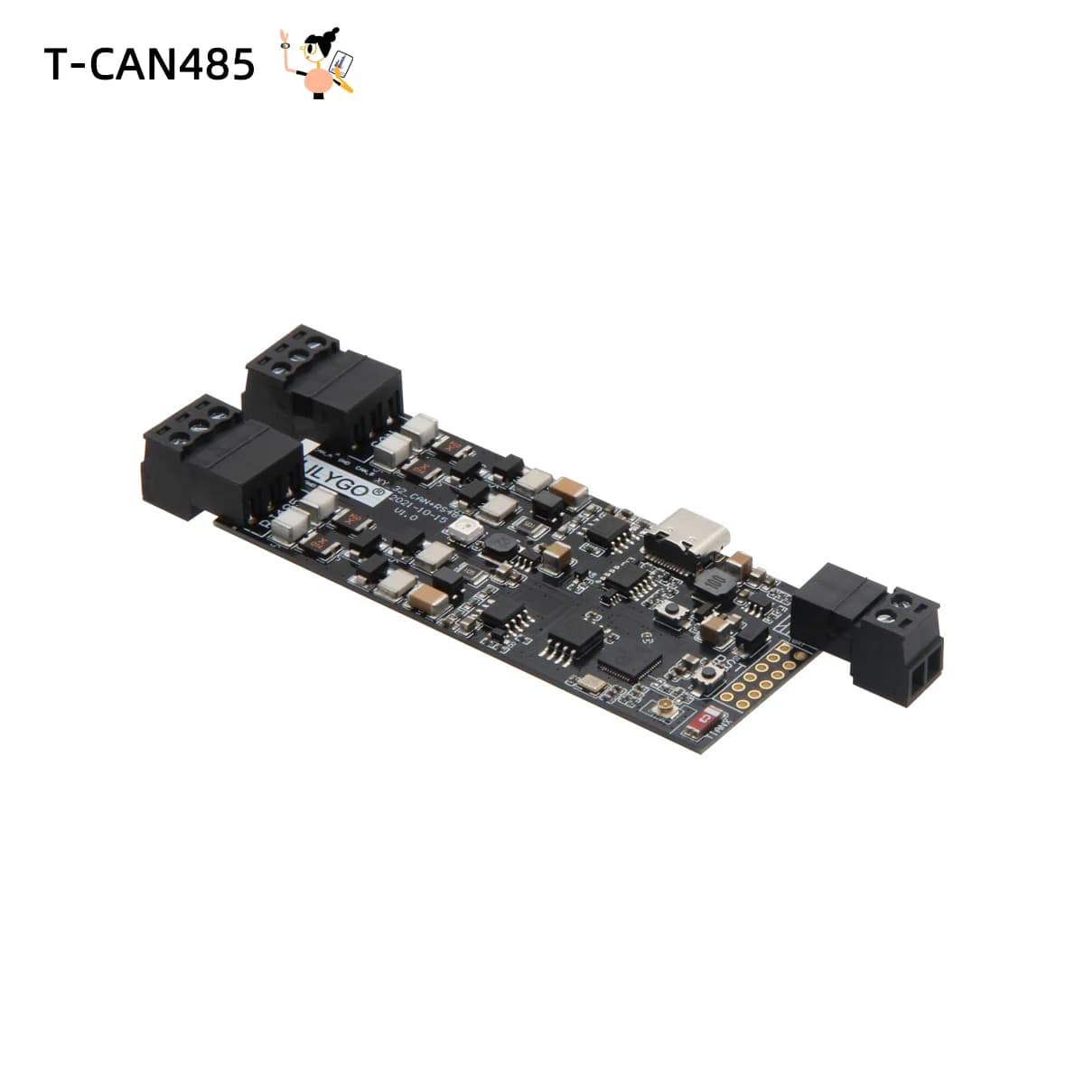 LILYGO® T-CAN485 ESP32 Industrial Control Module CAN RS-485 TF Card WIFI Bluetooth Wireless IOT Development Board WS2812 RGB