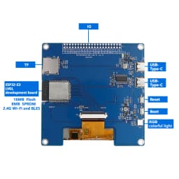 4inch 480×480 IPS TFT Square Display ESP32-S3 Development Board with Touch Arduino ESP-IDF LVGL Uart Smart Module with WiFi BLe