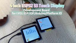 4inch 480×480 IPS TFT Square Display ESP32-S3 Development Board with Touch Arduino ESP-IDF LVGL Uart Smart Module with WiFi BLe