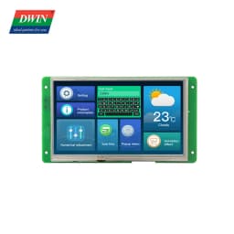DWIN 7 Inch 800*480 TFT LCD Display Module Capacitive/Resistive TTL/RS232 Commercial Smart Screen For Arduino DMG80480C070_04W