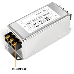 Single-phase AC EMI power filter 220V four-stage CW4L4-3/6/10/20/30A-R Terminal type/rail type anti-interference CW4L4-10A-R