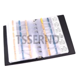 0.25W 122/130/140/158Values 1R-10M Ohm 1/4W 1% Metal Film Resistor Assorted Kit Resistance Pack Sample Book