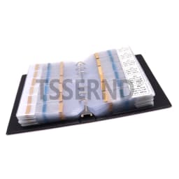 0.25W 122/130/140/158Values 1R-10M Ohm 1/4W 1% Metal Film Resistor Assorted Kit Resistance Pack Sample Book