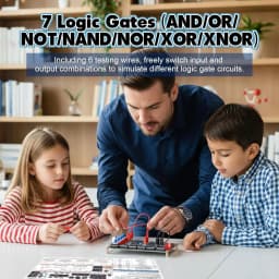 Interactive Logic Gate Learning Kit DIY Soldering Project with LED Simulation Electronics Teaching Tool for School Students STEM
