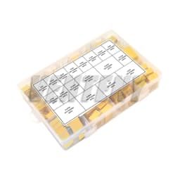 160pcs/Lot Polypropylene Film X2 Safety Capacitor Assorted Kit 275VAC 18Values 102K-225K 1NF-2.2UF Sample Set