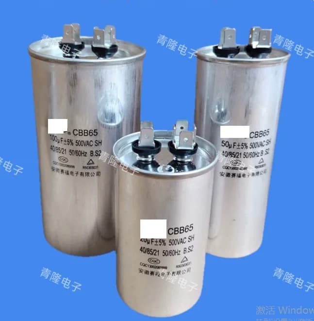 1PCS CBB65 50uf 500V 50UF 5% Motor Capacitor Air Conditioner Compressor Start Cap