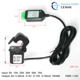 Split Core Current Sensor QNDBK3-16 Ac 150A 100A 50A 63A 20A 10A RS485 Clamp Ct Transformer Open Tpye Current Transducer Modbus