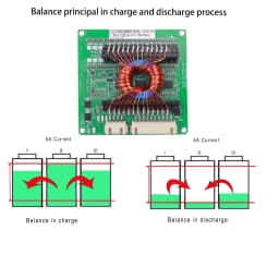 13S 14S 15S 16S Li Ion or LiFePo4 Battery Active Balancer 5A 48V 60V LiFePo4 Battery Active Equalizer Inductance Balance